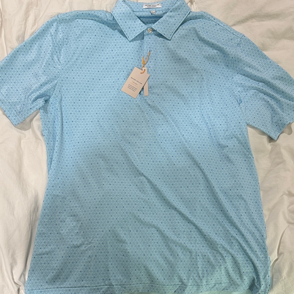 Peter Millar Light Blue Polo Shirt